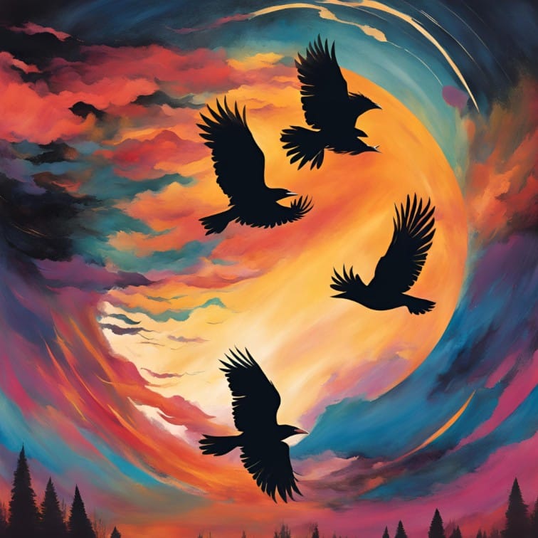 Spiritual meaning of crows cawing