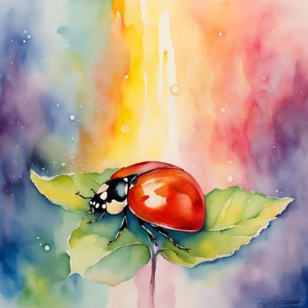 ladybug with no spots spiritual meaning
